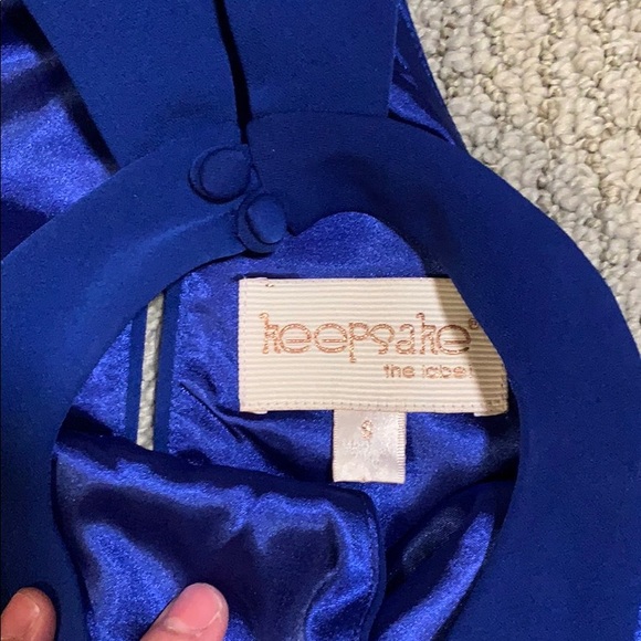 Keepsake the label Cobalt blue peplum top small - Picture 2 of 5